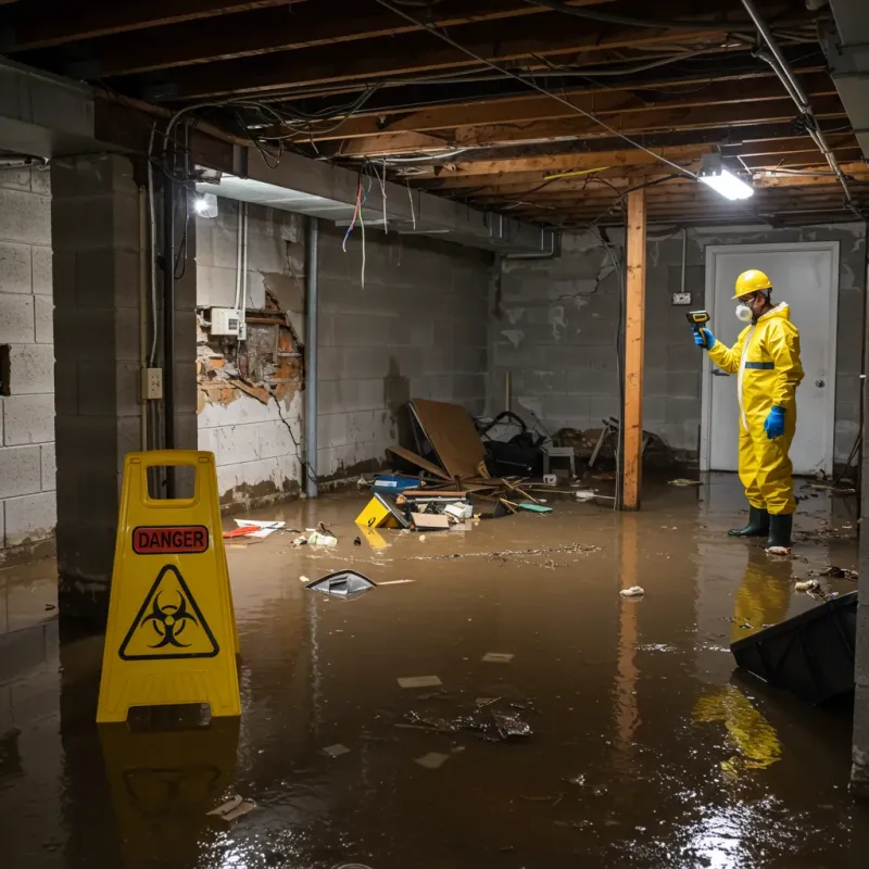 Flooded Basement Electrical Hazard in Kilauea, HI Property
