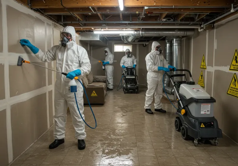 Basement Moisture Removal and Structural Drying process in Kilauea, HI